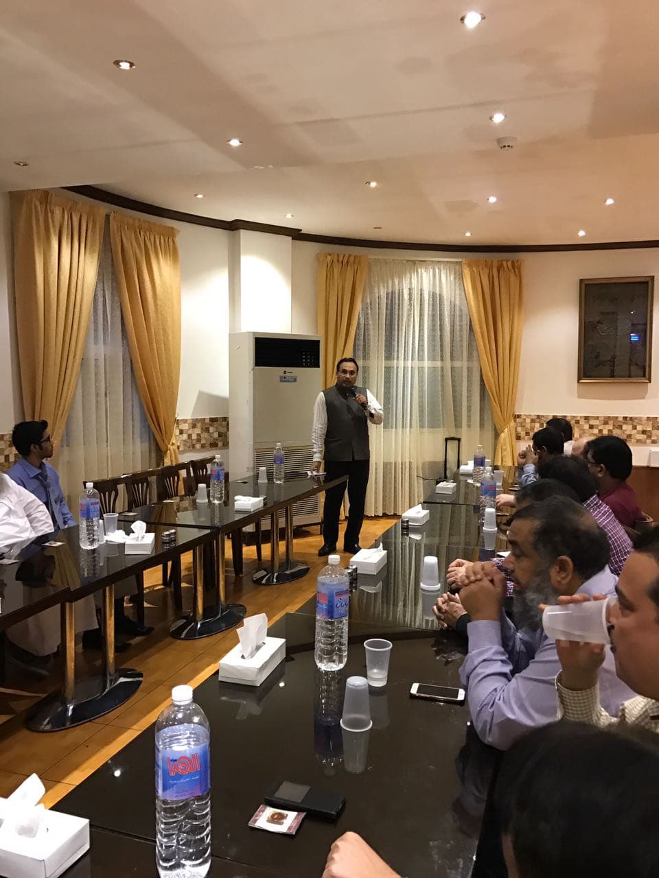 Visit of Dr. Rahat Abrar and Dr. Shaikh Mastan, Jeddah. Photograph 6 of 31.