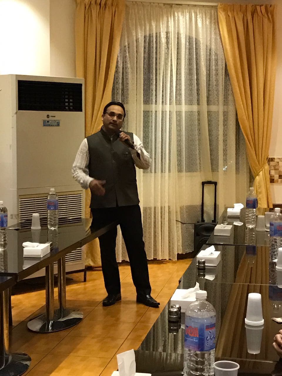 Visit of Dr. Rahat Abrar and Dr. Shaikh Mastan, Jeddah. Photograph 8 of 31.