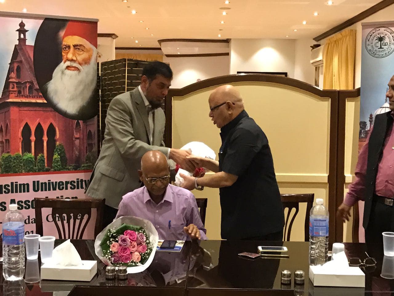 Visit of Dr. Rahat Abrar and Dr. Shaikh Mastan, Jeddah. Photograph 12 of 31.