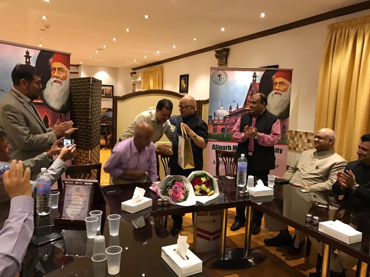 Visit of Dr. Rahat Abrar and Dr. Shaikh Mastan, Jeddah. Photograph 17 of 31.
