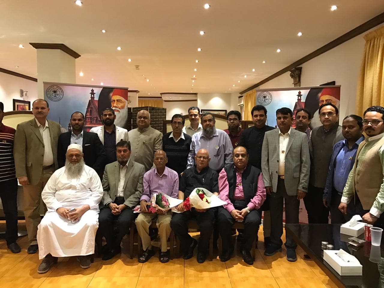 Visit of Dr. Rahat Abrar and Dr. Shaikh Mastan, Jeddah. Photograph 23 of 31.