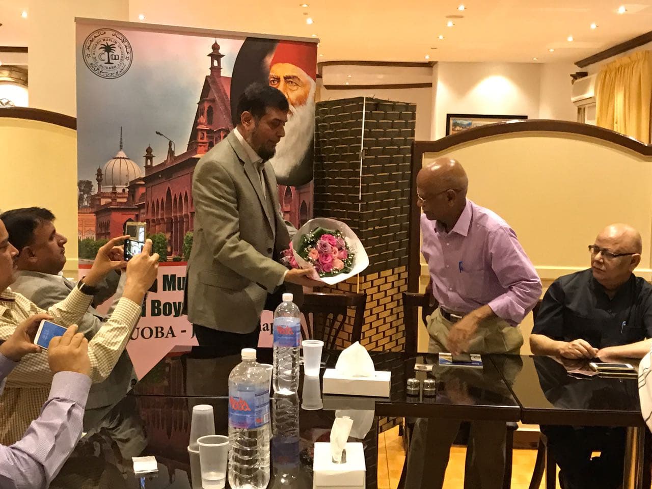 Visit of Dr. Rahat Abrar and Dr. Shaikh Mastan, Jeddah. Photograph 24 of 31.